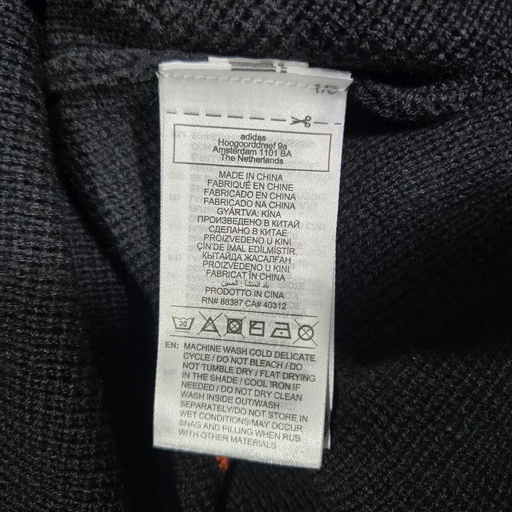$140 Adidas Originals All Blacks Knitted Wool Blend Rugby Polo Shirt Mens 2XL